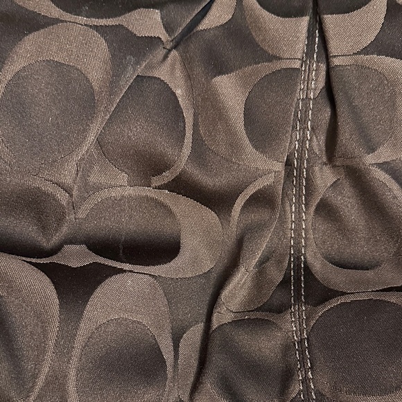 Coach Dark Brown Shoulder Bag with Gold Accents - Picture 8 of 16